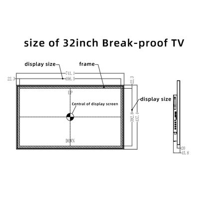 Huixin 32inch Smart TV Bulk OEM/ODM Commercial TVs - Metal Casing & 4mm Tempered Glass A+ LCD Panels