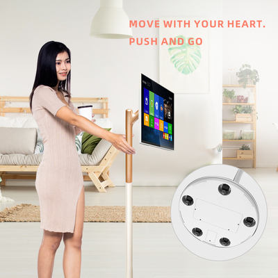 Best Seller 32 Inch 1080p HD Wireless Smart Portable TV Stand Wheels Touch Screen Indoor Animation Graphics 1 Year Warranty OEM