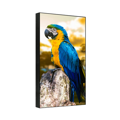 Large 65 Inch Wall Mount Break Proof Screen Metal Shell Large Splicing Screen 4K UHD Display LCD Digital Signage Screen Advertising Video Wall