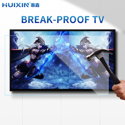 50 Inch A Grade LCD Screen OEM/ODM 2K/4K Ultra HD Smart TV - Shatterproof Design with Metal Frame & 4mm Tempered Glass