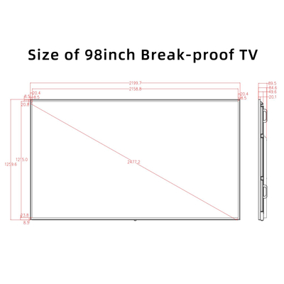 98" Commercial-Grade 4K Smart TV - Ultimate Digital Signage Solution,OEM Manufacturing | Large Format Display | Bulk Order Discounts