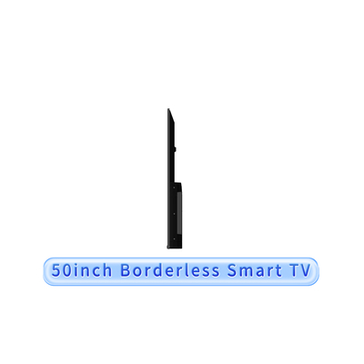50" Borderless Smart TV, Ultra Slim Bezel Design, 2K/4K UHD A+ Panel, Customizable For Businesses, Digital Signage, Hospitality, Corporate, And Retail Environments