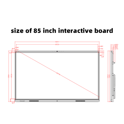 85-Inch Digital Smart Interactive Board for Education and Business Whiteboard Display Panel for Interactive Learning