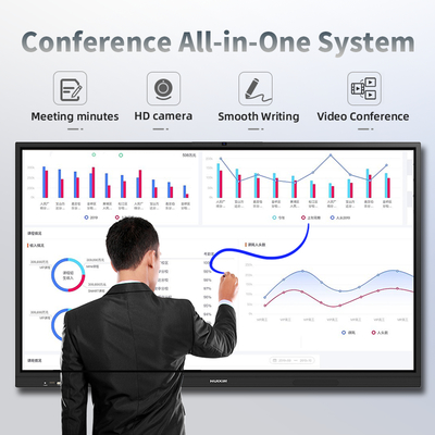 110-Inch Oversized Screen 4K UHD Android System Wireless Casting Interactive Smart Board for Office & Teaching Whiteboard for Conferences