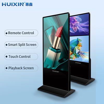 32" Dynamic Content Digital Signage Display Floor Stand LCD Screen for Advertising Promotions for Shopping Malls Elevators