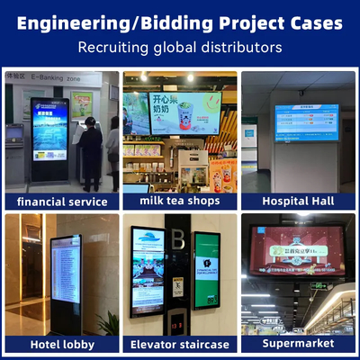 85" Advertising Board Eye-Catching Dynamic Content Player High Bri Digital Signage and Displays for Hotels