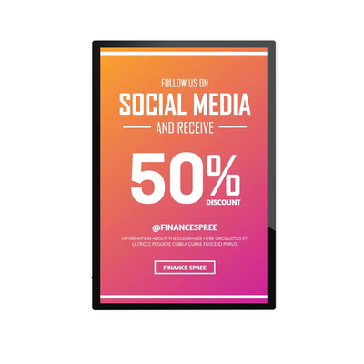27 Inch Easy Mounting Wall Mounted Lightweight Advertising Digital Signage with Built-in Media Player for Engaging Customers