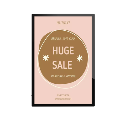 Easy Mounting 43-Inch Interactive DOOH Display Wall-Mounted Digital Signage Media Player for Shopping Malls and Retail Stores