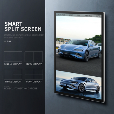 Commercial Grade 65-Inch Wall Mounted Digital Advertising Display for Indoor Retail Stores Shopping Malls Graphic Display