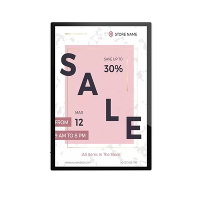 15.6 Inch Ultra Slim LCD Professional Advertising Display Wall Mounted Digital Signage for Retail & Business