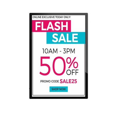 75 Inch Interactive Digital Signage with Touch Screen Wall-Mounted for Education Exhibitions Shopping Malls & Elevators