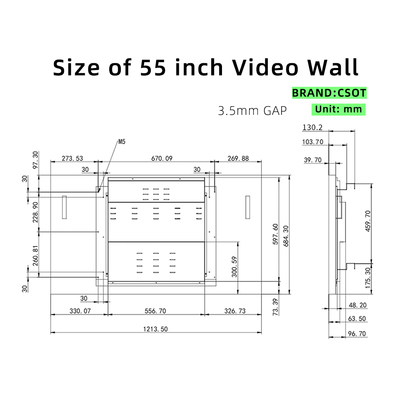 55 Inch CSOT SCREEN 3.5mm Splicing Advertising Elevator DID LCD Video Wall Package Retailer Led Wall/Screen for Wayfinding, Medical Treatment