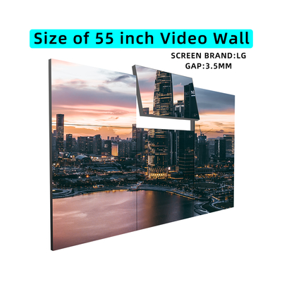 55 Inch LG SCREEN 3.5mm Splicing Advertising Lcd Video Wall Mount Airport Led Splicing Screen Suppliers Video Wall Display