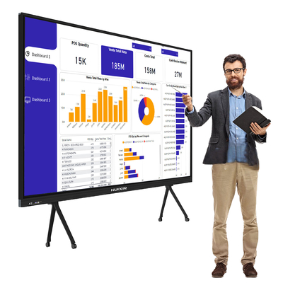 Interactive Smart Board with Video Conferencing Native Support for Zoom/Teams/Webex 32GB ROM 4GB RAM Intel Core I3/i5/i7 4th To 13th Gen OPTIONAL