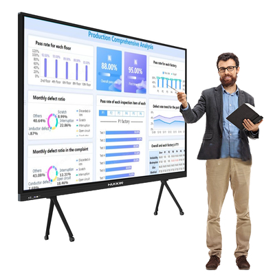 Interactive Smart Board with Video Conferencing Native Support for Zoom/Teams/Webex 32GB ROM 4GB RAM Intel Core I3/i5/i7 4th To 13th Gen OPTIONAL