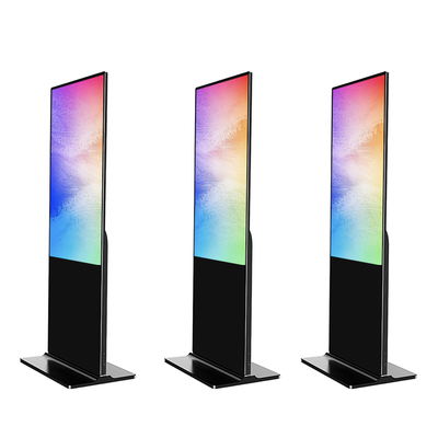 Floor Standing LCD Advertising Player 40KG Single Gross Weight Touch Screen LCD Advertising Display With Live Updates