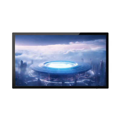 Aluminum Profile Frame glass Panel Wall Mounted Advertising Screen for High Contrast Ratio of 5000 1