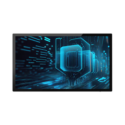 Aluminum Profile Frame glass Panel Wall Mounted Advertising Screen for High Contrast Ratio of 5000 1