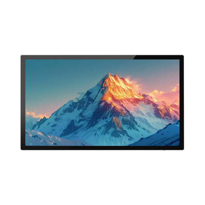 Aluminum Profile Frame glass Panel Wall Mounted Advertising Screen for High Contrast Ratio of 5000 1