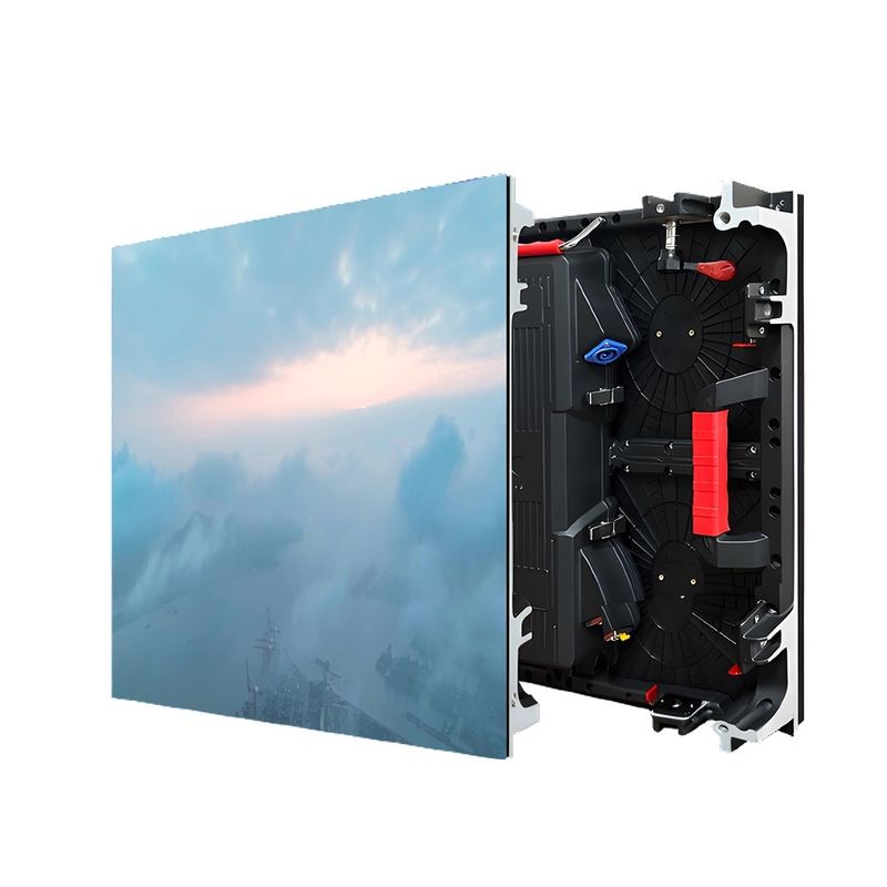P3.91 Ecrã de visualização de gabinete de aluguer LED para eventos corporativos com 2000cd/m2 de brilho, alumínio de fundição a pressão e proteção IP43