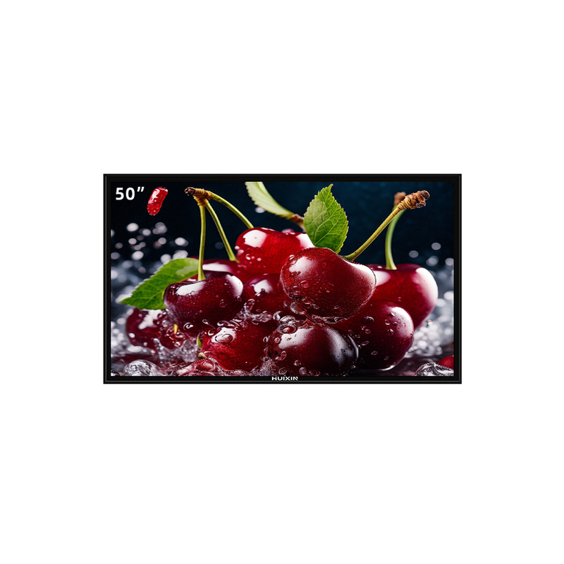 50 Inch A Grade LCD Screen OEM/ODM 2K/4K Ultra HD Smart TV - Shatterproof Design with Metal Frame & 4mm Tempered Glass