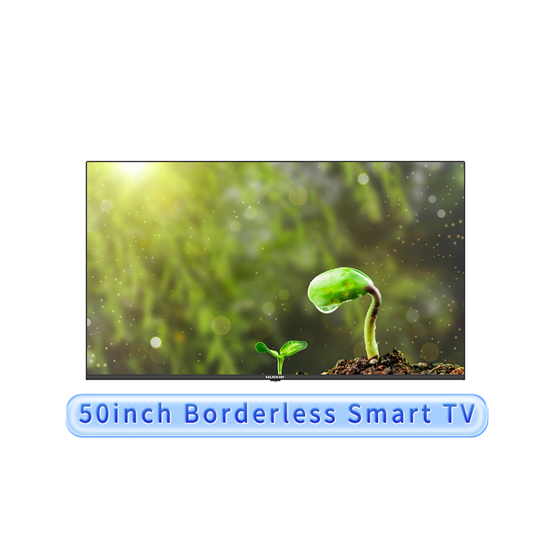 50" Borderless Smart TV, Ultra Slim Bezel Design, 2K/4K UHD A+ Panel, Customizable For Businesses, Digital Signage, Hospitality, Corporate, And Retail Environments
