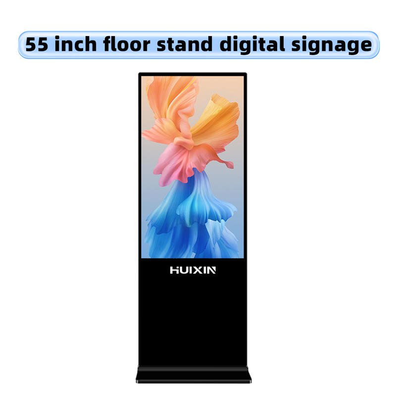 55" Full HD Touchscreen Standalone Kiosk Interactive Self-Service Terminal Digital Signage for Retail Stores