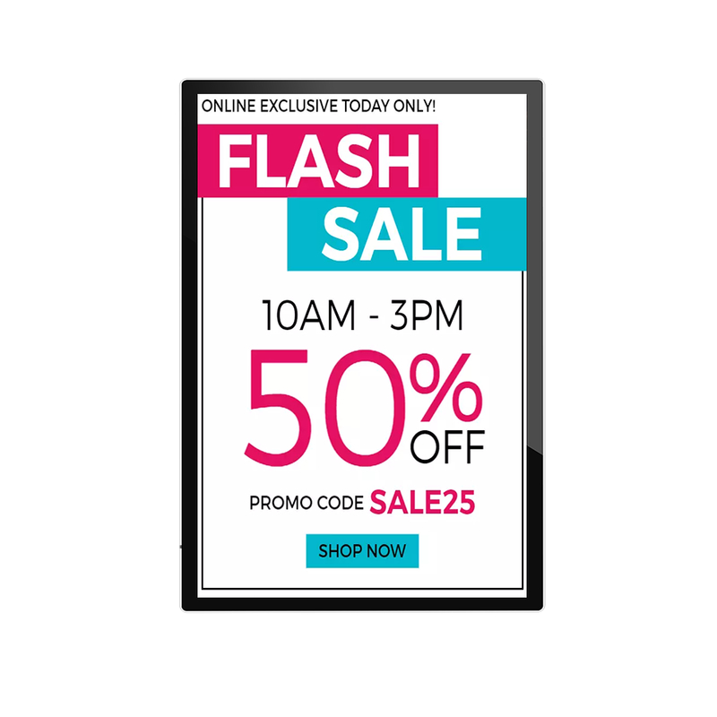 75 Inch Interactive Digital Signage with Touch Screen Wall-Mounted for Education Exhibitions Shopping Malls & Elevators