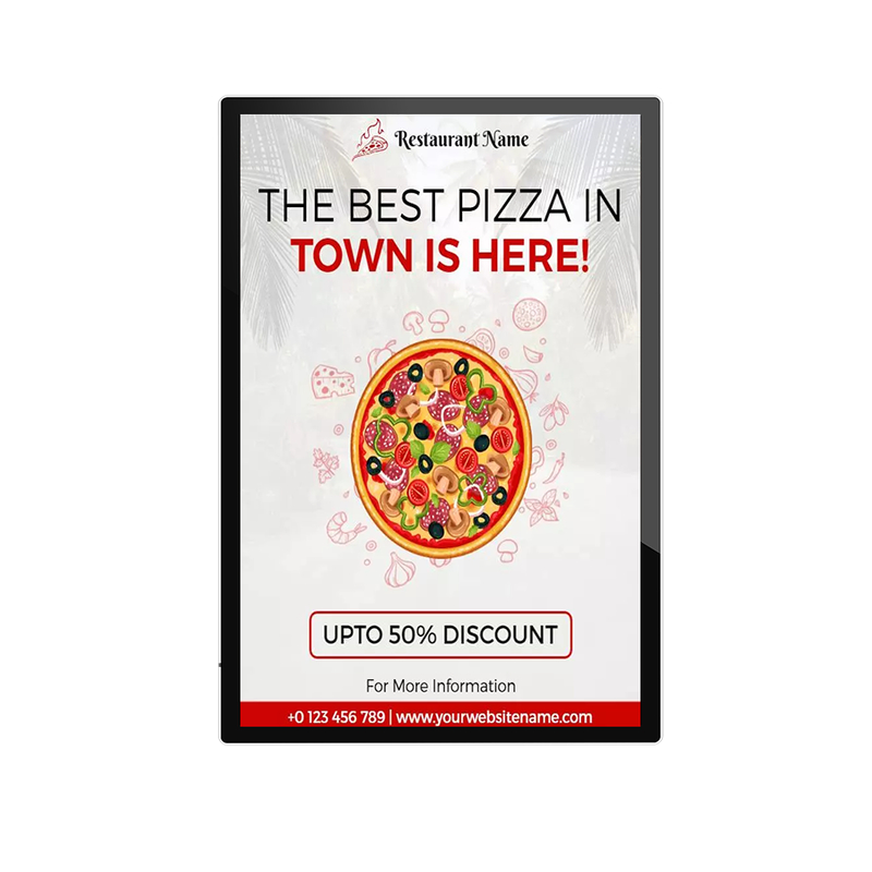 98 Inch Customizable Commercial Display Wall-Mounted Digital Signage for Indoor Advertising