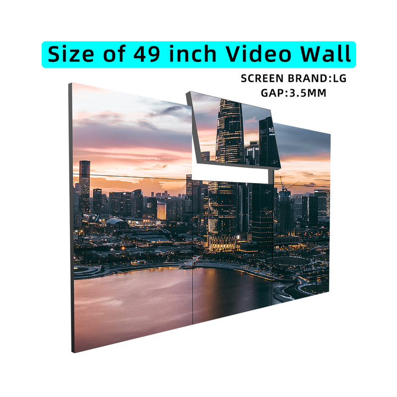 49 Inch LG SCREEN 3.5mm Gap New Arrival Lcd Splicing Screen Suppliers , DID Video Wall Original Manufacturer