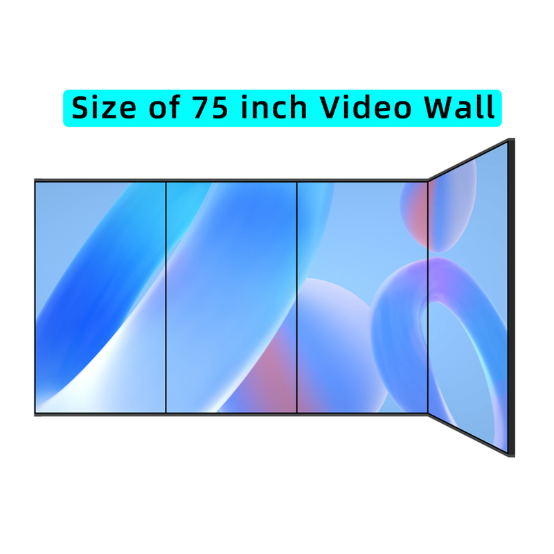 75 Inch Commercial High Performance Vertical Modular Large Splicing Screen Narrow Bezel Art Die Casting Steel Panel Video Wall Display