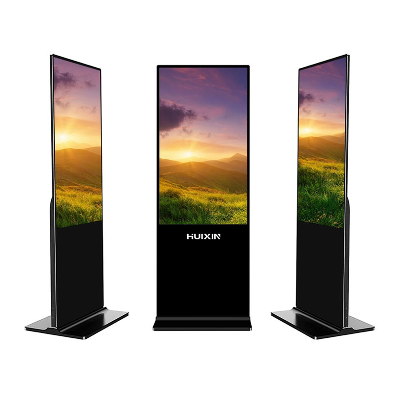 16 9 Free-Standing LED Display featuring Aluminum Profile Frame and Glass Panel for Display Experience